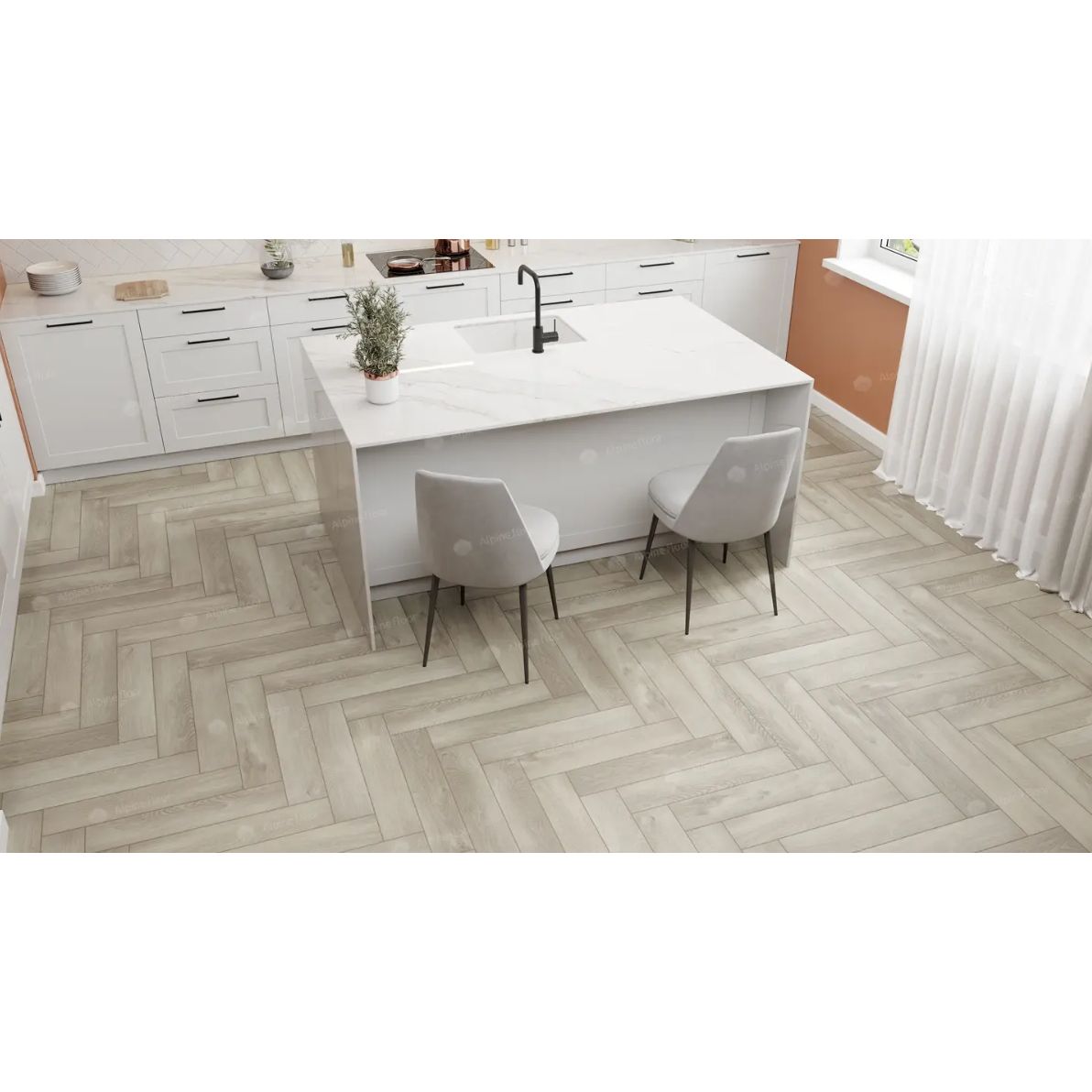 Виниловый SPC ламинат Alpine Floor (Альпин Флор) Parquet Premium ABA 8/43 Дуб Фантазия (Oak Fantasy), ЕСО 19-1 MC
