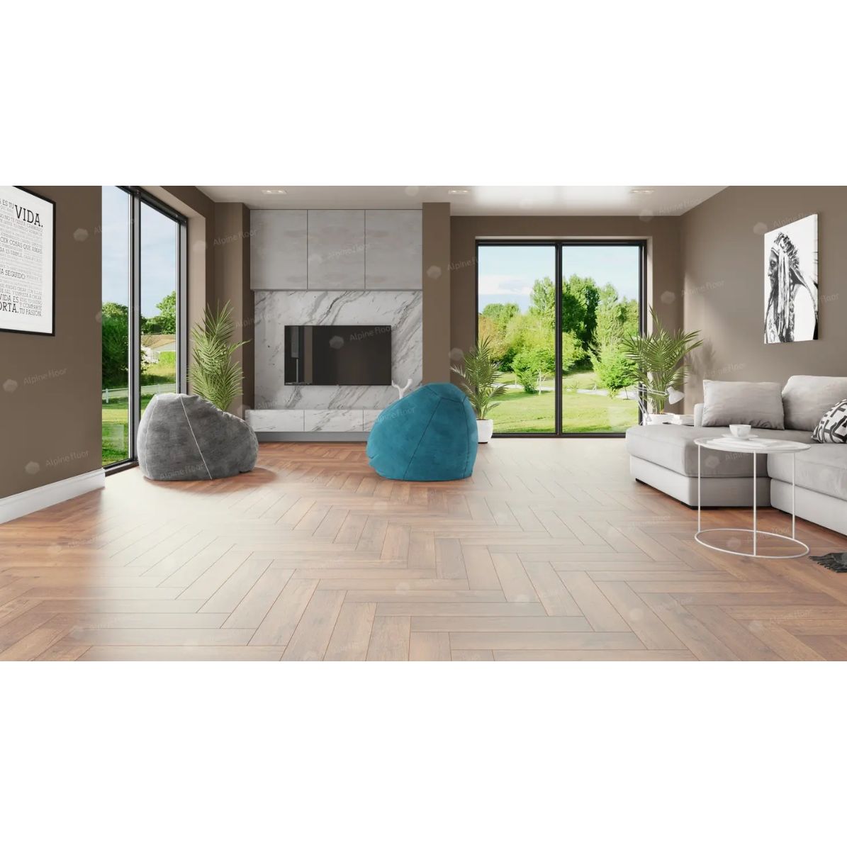 Виниловый SPC ламинат Alpine Floor (Альпин Флор) Parquet Premium ABA 8/43 Дуб Royal (Oak Royal), ЕСО 19-2 MC