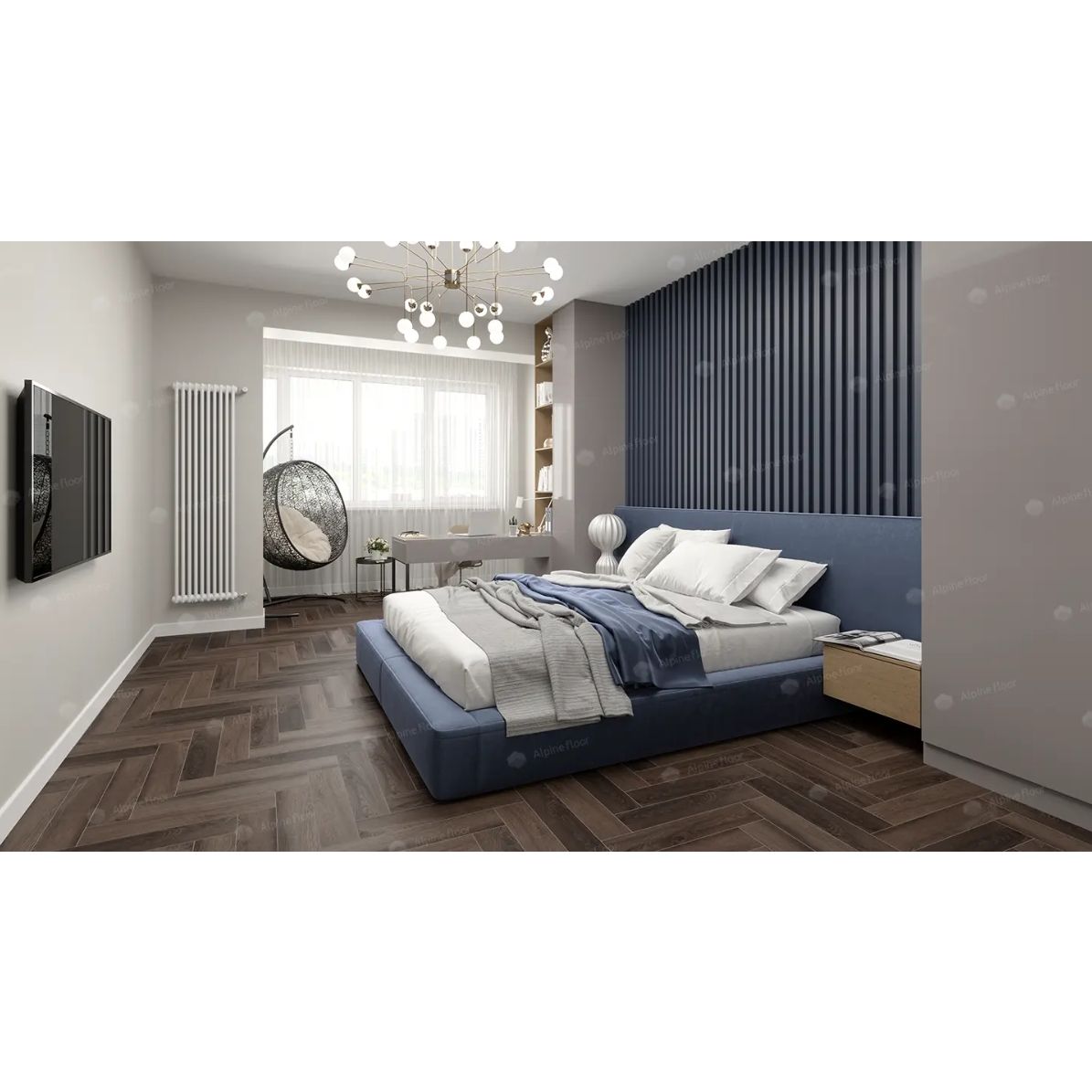 Виниловый SPC ламинат Alpine Floor (Альпин Флор) Parquet Premium ABA 8/43 Фафнир (Fafnir), ЕСО 19-16 MC