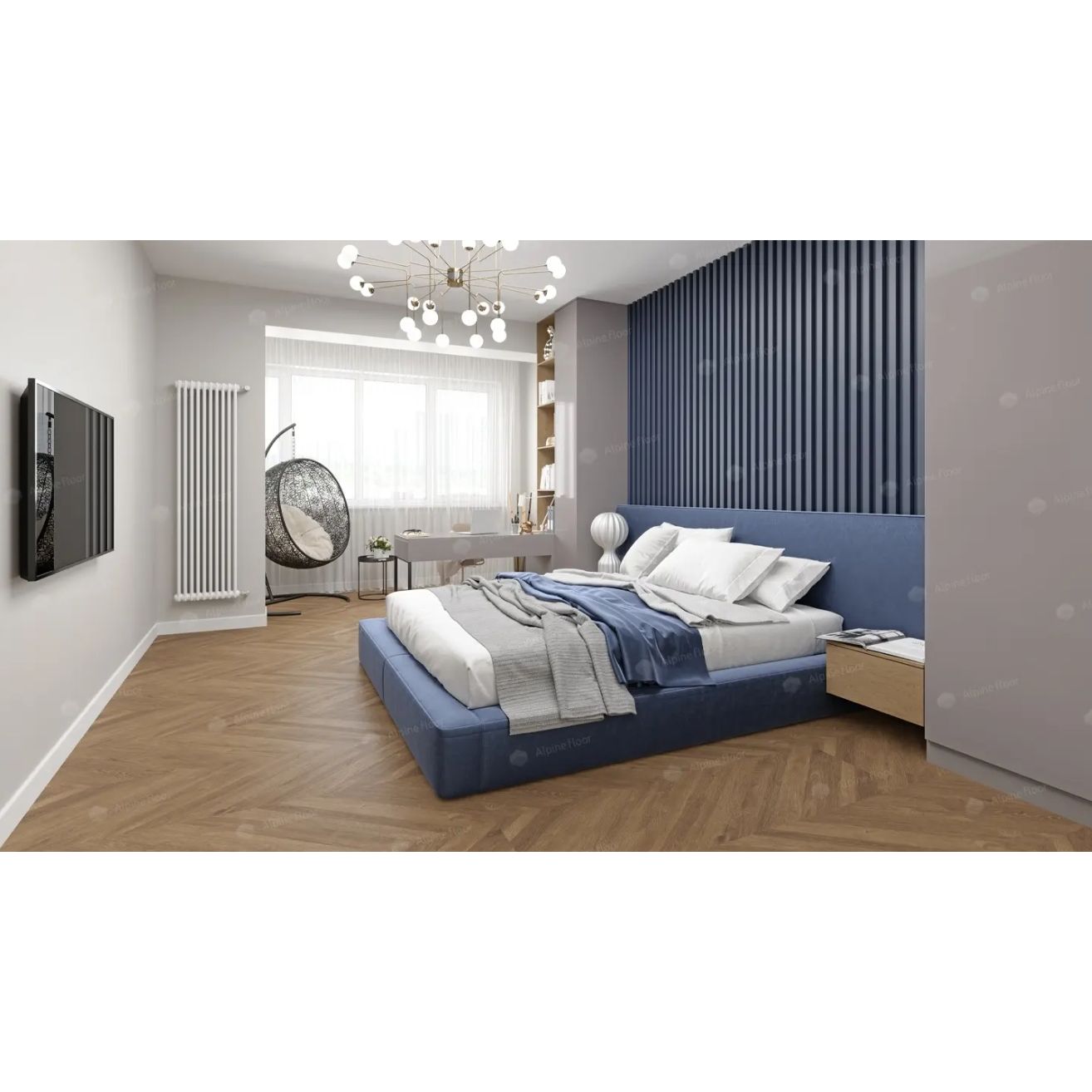 Виниловый пол Alpine Floor (Альпин Флор) Ultra 2/34 Французская елочка (French herringbone), ЕСО5-25