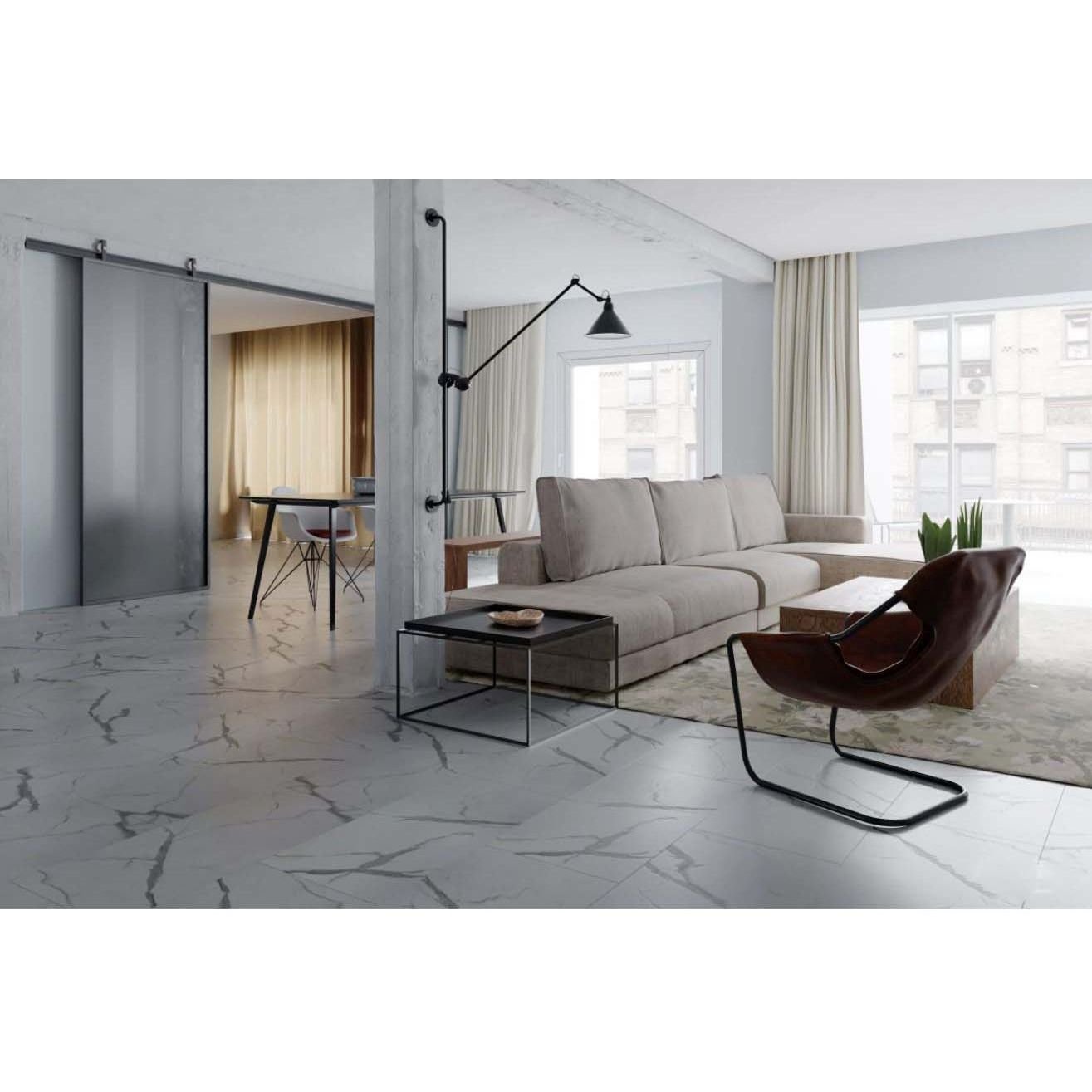 Виниловый пол Vinilam Ceramo Stone Glue Греческий мрамор 2,5/43 (Greek marble), 87999