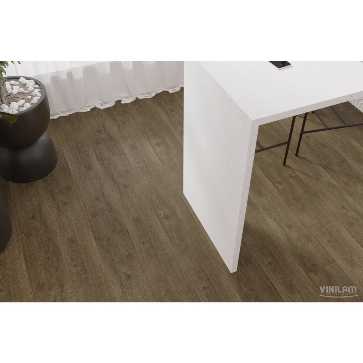 Виниловый пол Vinilam (Винилам) Click Дуб Мерс 3,7/43 (Oak Moers), 8891