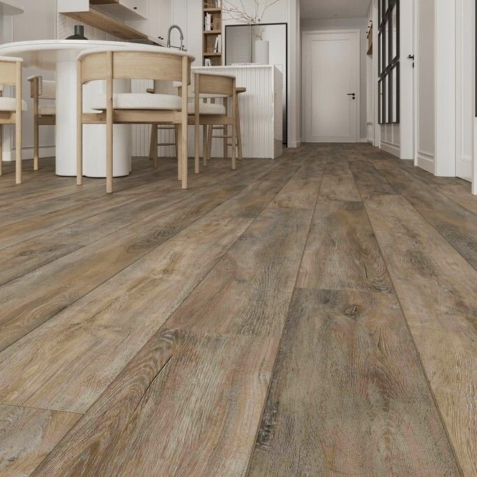 Виниловый пол SPC Evofloor (Эвофлор) Home 4/42 Дуб Пепельный (Oak Ashen)