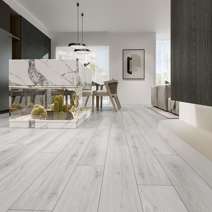 Виниловый пол SPC Evofloor (Эвофлор) Home 4/42 Дуб Серый (Oak Grey)