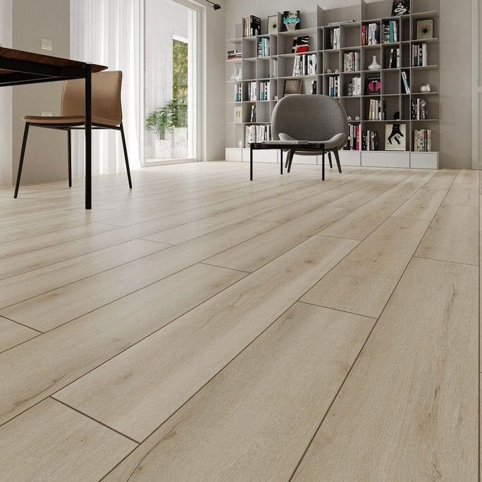 Виниловый пол SPC Evofloor Home 4/42 Дуб Белый (Oak White)