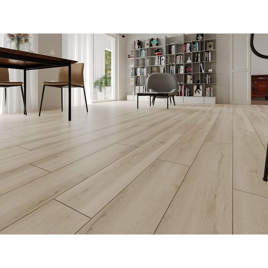 Виниловый пол SPC Evofloor Home 4/42 Дуб Белый (Oak White)