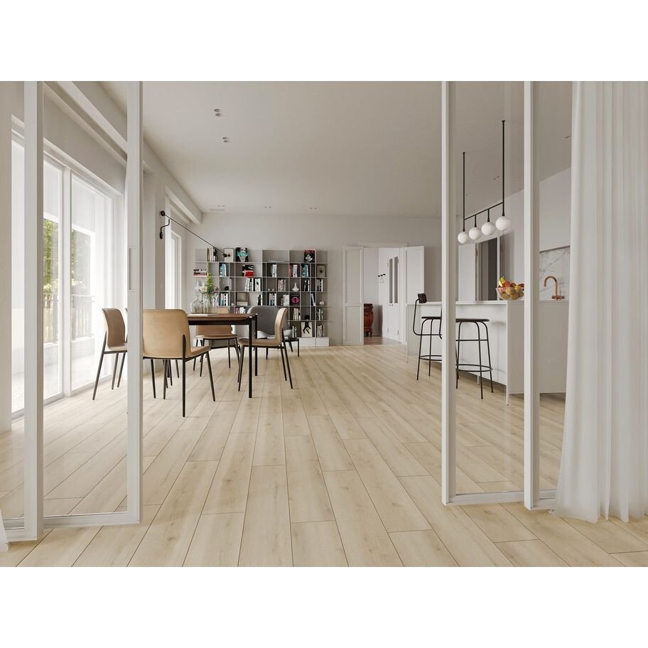 Виниловый пол SPC Evofloor Home 4/42 Дуб Белый (Oak White)