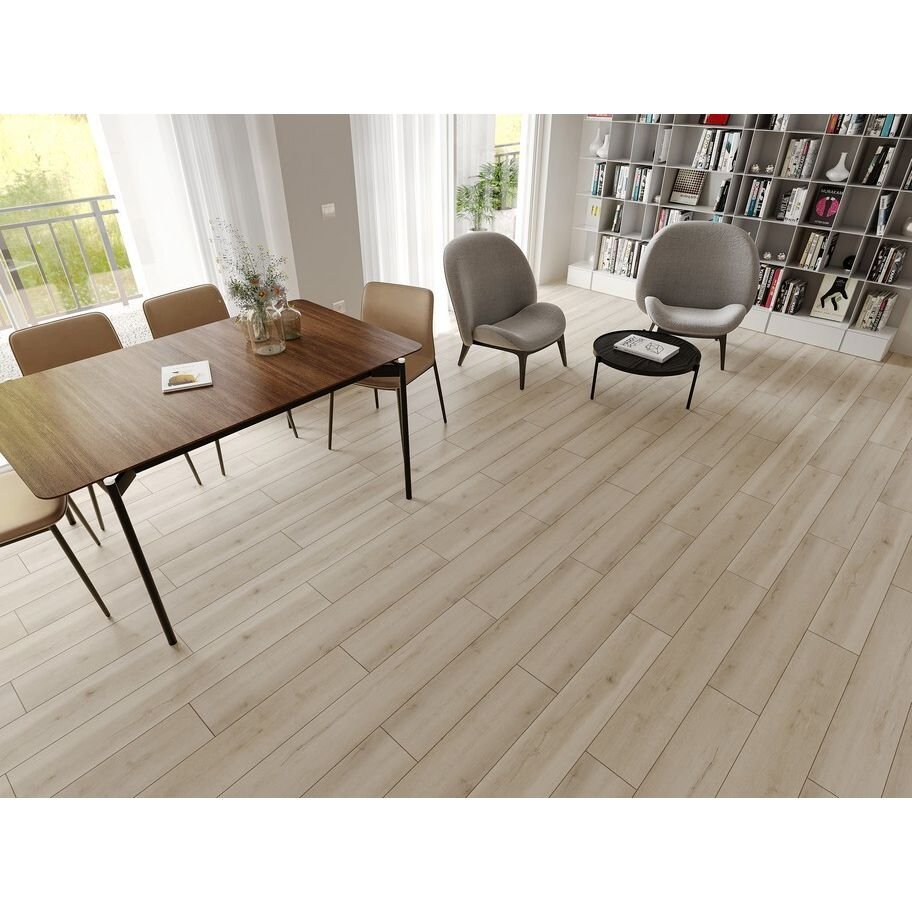Виниловый пол SPC Evofloor Home 4/42 Дуб Белый (Oak White)