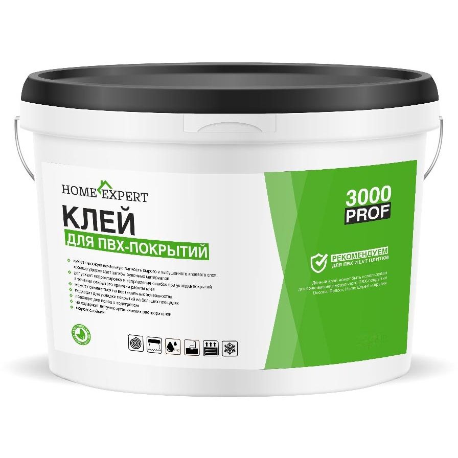 Клей водно-дисперсионный для LVT-покрытий Home Expert (Хоум Эксперт) 3000 Prof 5 кг 20181