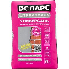 Штукатурка цементная Боларс Универсаль 25кг