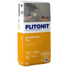Штукатурка цементная Plitonit (Плитонит) T1+ выравнивающая 25 кг