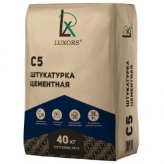 Штукатурка цементная Luxors C5, ГОСТ, 40 кг