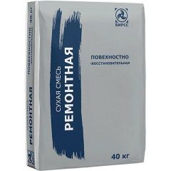 Штукатурная ремонтная смесь БИРСС (BIRSS) 28 М150 водостойкая серая 40 кг