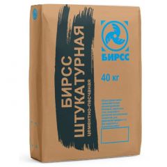 Штукатурка цементно-песчаная БИРСС (BIRSS) 12 М150 40 кг
