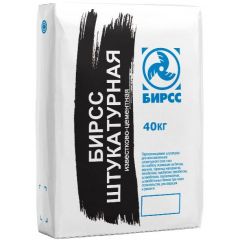 Известково-цементная штукатурка паропроницаемая БИРСС (BIRSS) 43 С5 Накрывка Белая 40 кг