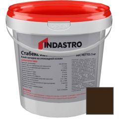Клей-затирка на эпоксидной основе Indastro (Индастро) Стабекс XE3,0 E венге 039, 5кг 88761