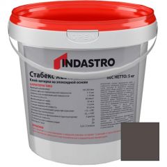 Клей-затирка на эпоксидной основе Indastro (Индастро) Стабекс XE3,0 E графит 023, 5кг 88755
