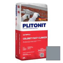 Затирка Plitonit (Плитонит) Colorit Fast Clinker для плиточных швов графит 25 кг