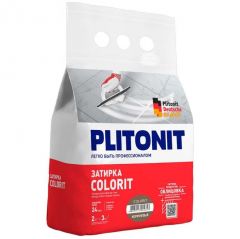 Затирка Plitonit (Плитонит) Colorit для плиточных швов цементная коричневая 2 кг