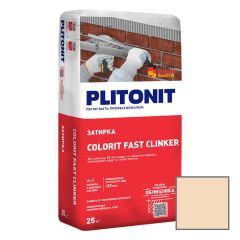 Затирка Plitonit (Плитонит) Colorit Fast Clinker для плиточных швов желтая 25 кг