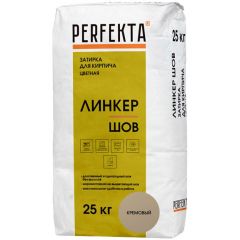 Затирка цементная Perfekta (Пэрфекта) Линкер Шов для кирпича цветная кремовый 25 кг