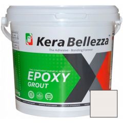 Затирка цветная эпоксидная KeraBellezza (Керабеллезза) Design К030 Белоснежный 1,1 кг