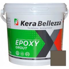 Затирка цветная эпоксидная KeraBellezza (Керабеллезза) Design К340 Бело-алюминиевый 1,1 кг