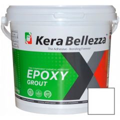 Затирка цветная эпоксидная KeraBellezza (Керабеллезза) Design К010 Белый 1 кг