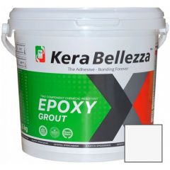 Затирка цветная эпоксидная KeraBellezza (Керабеллезза) Design К020 Призрачно-белый 1 кг