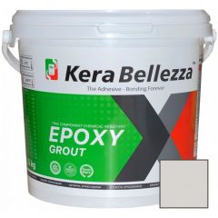 Затирка цветная эпоксидная KeraBellezza (Керабеллезза) Design К300 Дымчато-белый 1 кг