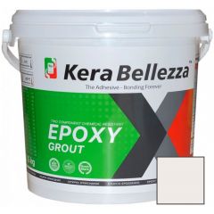 Затирка цветная эпоксидная KeraBellezza (Керабеллезза) Design К030 Белоснежный 2 кг