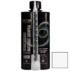 Затирка матовая эпоксидная двухкомпонентная для плиточных швов Demex (Демекс) Снежный белый 0,4 кг DME-301