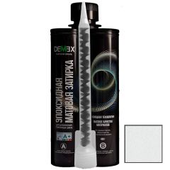 Затирка матовая эпоксидная двухкомпонентная для плиточных швов Demex (Демекс) Лунный белый 0,4 кг DME-306