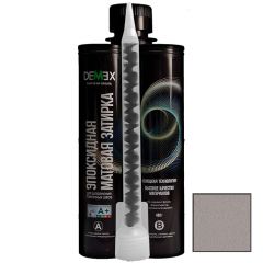 Затирка матовая эпоксидная двухкомпонентная для плиточных швов Demex (Демекс) Французский серый 0,4 кг DME-308