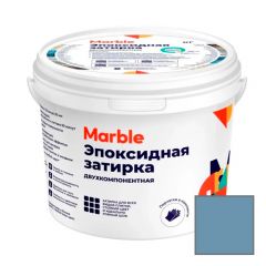 Затирка эпоксидная двухкомпонентная Marble (Марбл) №302 пастельно-синий 2,5 кг
