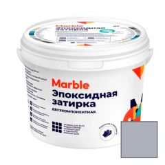 Затирка эпоксидная двухкомпонентная Marble (Марбл) № 010 небесно-серый 5 кг