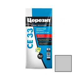 Затирка цементная Ceresit (Церезит) CE 33 Super серебристо-серая №04 2 кг