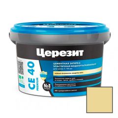Затирка цементная эластичная Ceresit (Церезит) CE 40 Premium Сахара №25 2 кг