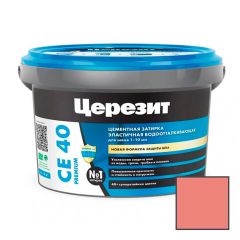 Затирка цементная эластичная Ceresit (Церезит) CE 40 Premium Розовая №34 2 кг