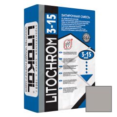 Затирка цементная Litokol Litochrom 3-15 С.30 жемчужно-серая 25 кг
