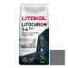Затирка цементная Litokol (Литокол) Litochrom 1-6 Evo LE.110 стальная серая 5 кг