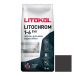 Затирка цементная Litokol (Литокол) Litochrom 1-6 Evo LE.145 черный уголь 5 кг