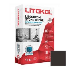 Затирка цементная Litokol Litochrom Stone Decor SD.420 Графит 18 кг