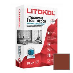 Затирка цементная Litokol Litochrom Stone Decor SD.440 Красный кирпич 18 кг