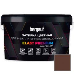Затирка для межплиточных швов Bergauf (Бергауф) Elast Premium темно коричневая 2 кг