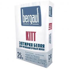 Затирка для межплиточных швов Bergauf (Бергауф) Kitt белая 25 кг