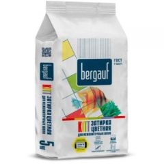 Затирка для межплиточных швов Bergauf (Бергауф) Kitt белая 5 кг