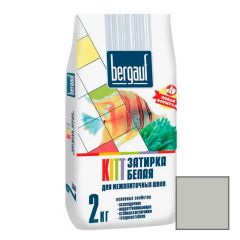 Затирка для межплиточных швов Bergauf (Бергауф) Kitt серебристо-серая 2 кг