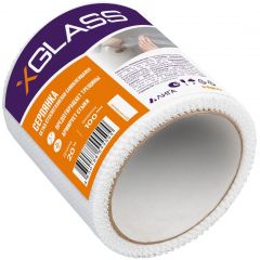 Стеклосетка X-Glass (ИКС Гласс) самоклеющаяся серпянка 100х20000 мм