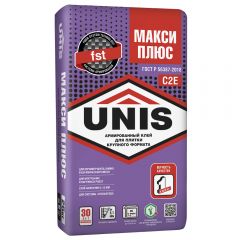 Клей для плитки Юнис (Unis) Макси плюс 25 кг